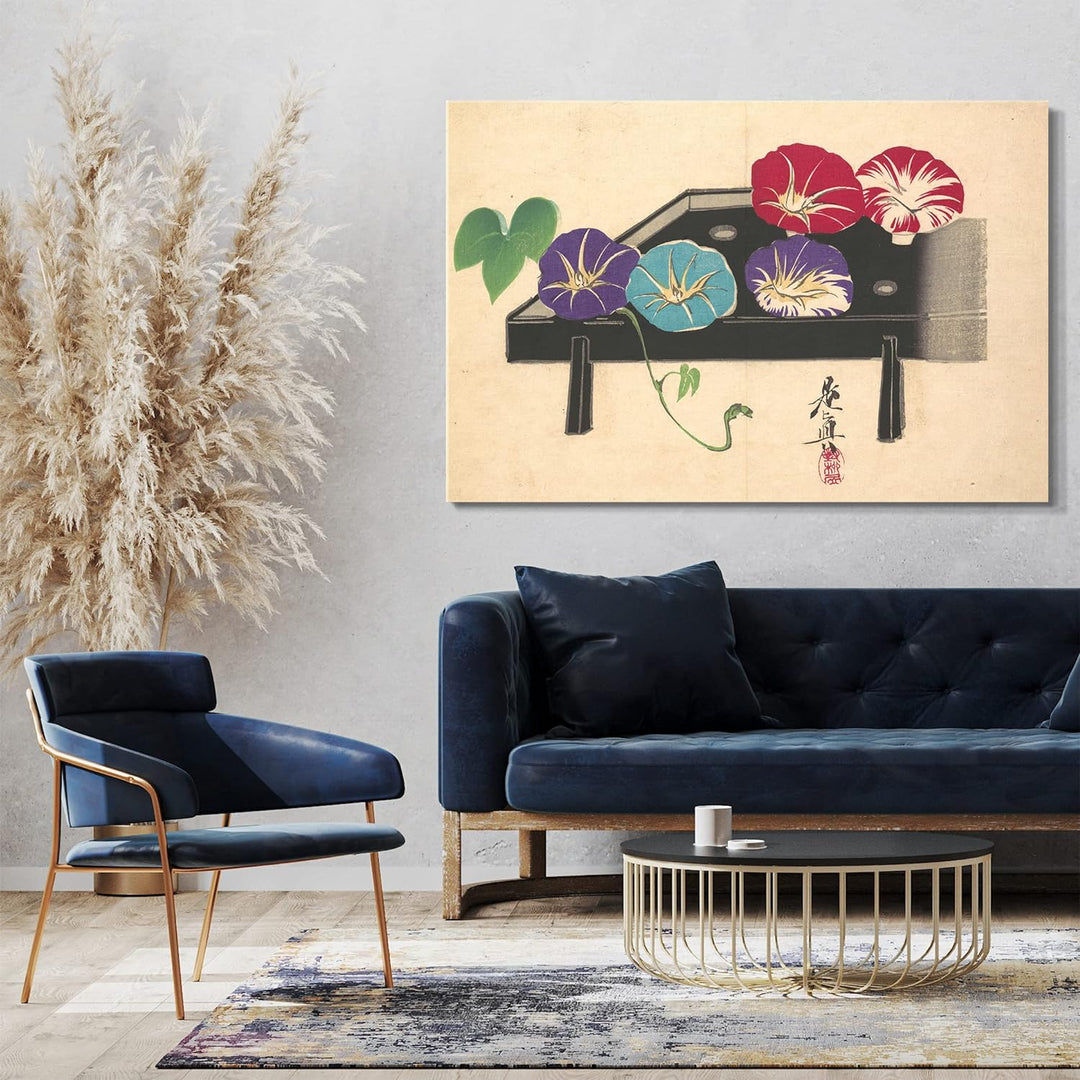 Leinwand (80x60cm): Shibata Zeshin - Trichterwinde 80x60 cm, 80x60 cm