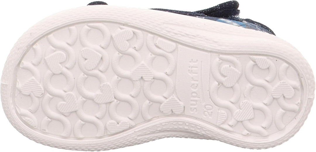 Superfit Baby - Mädchen Polly Hausschuhe 18 EU Dunkelblau 8050, 18 EU Dunkelblau 8050