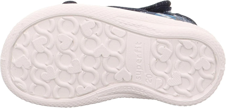Superfit Baby - Mädchen Polly Hausschuhe 18 EU Dunkelblau 8050, 18 EU Dunkelblau 8050