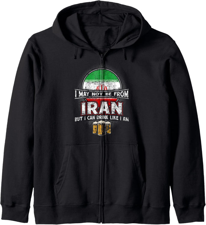 Iranische Wurzeln, iranisches Erbe, stolze Iraner Flagge Kapuzenjacke