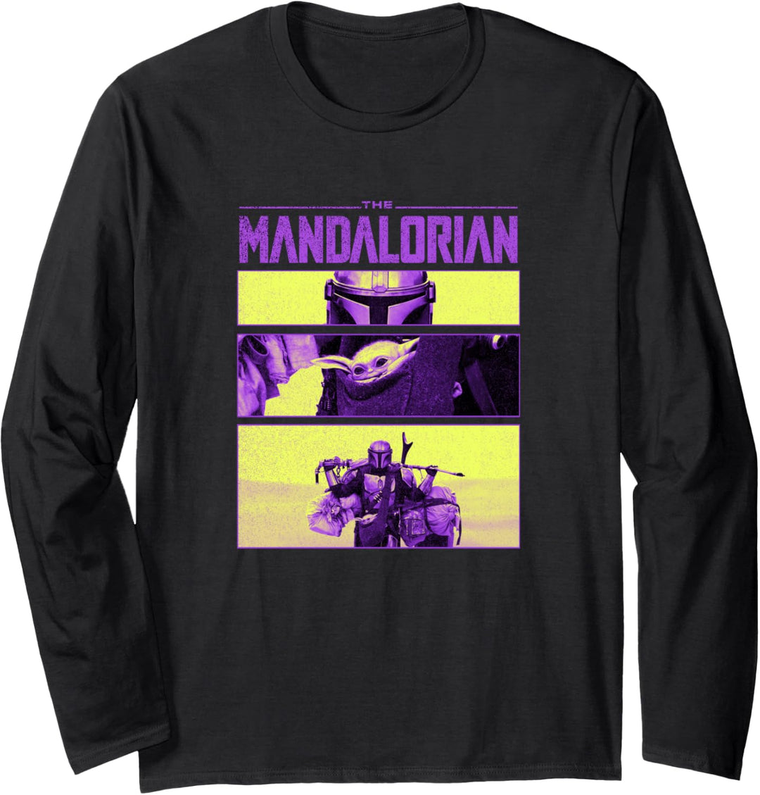 Star Wars: The Mandalorian & The Child Multicolor Frames Langarmshirt