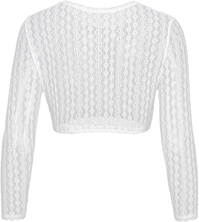 Dirndlbluse Damen Trachtenbluse Creme Dirndl Bluse für Bavarian Oktoberfest 38 Creme-101, 38 Creme-1