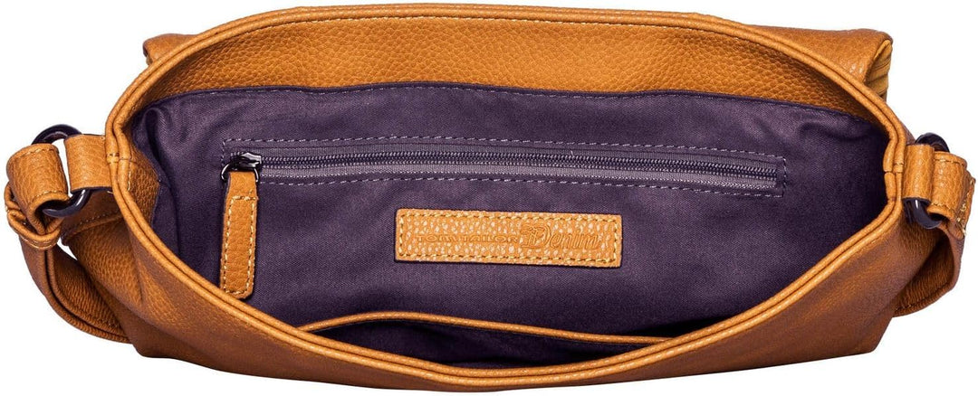 Denim TOM TAILOR CALA Damen Umhängetasche M, 26x7.5x16.5 Mango, Mango