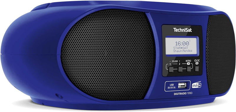 TechniSat DIGITRADIO 1990 - Stereo-Boombox mit DAB+/UKW-Radio und CD-Player (Bluetooth-Audiostreamin