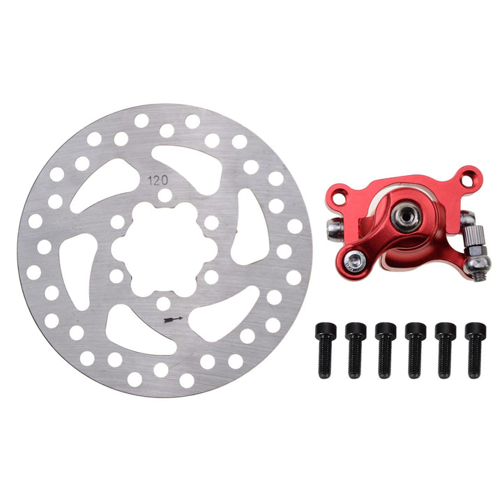 WOOSTAR Bremssattel mit 120mm Scheibenbremsscheibe Ersatz für MBX10 MBX11 47ccm 49ccm E-Bike Mountai