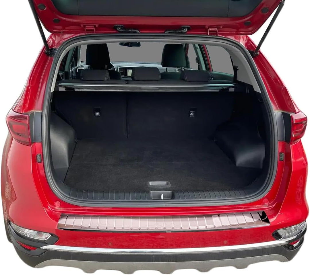 RECAMBO Ladekantenschutz Edelstahl Hochglanz poliert, Chrom Look - kompatibel für Kia Sportage - QL