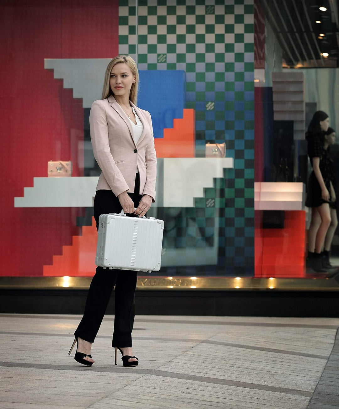 ALEON 15" Business Attache Aluminium Hardside Business Aktentasche Einheitsgrösse Saphir, 38 Blau