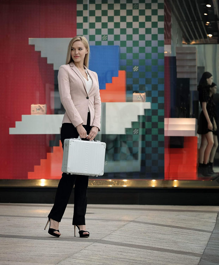 ALEON 15" Business Attache Aluminium Hardside Business Aktentasche Einheitsgrösse Saphir, 38 Blau