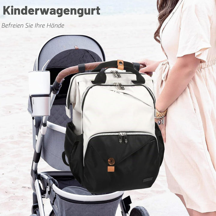 Hap Tim Baby-Wickeltasche für Jungen und Mädchen, grosser Rucksack, Wickeltaschen mit Doppelfächern,
