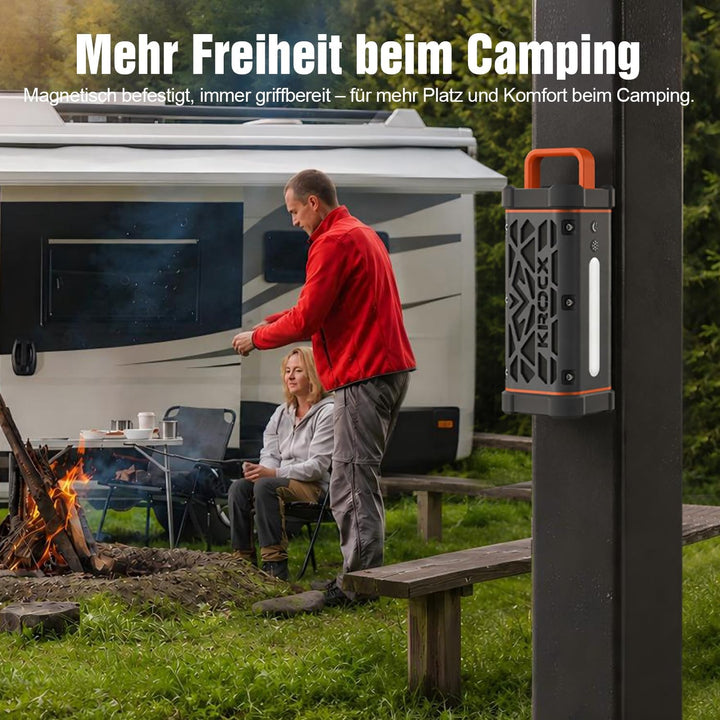TRAVOR Aluminium Bluetooth Lautsprecher mit Magnet für Reise &amp; Camping | TWS &amp; Bass Boost für Camp,