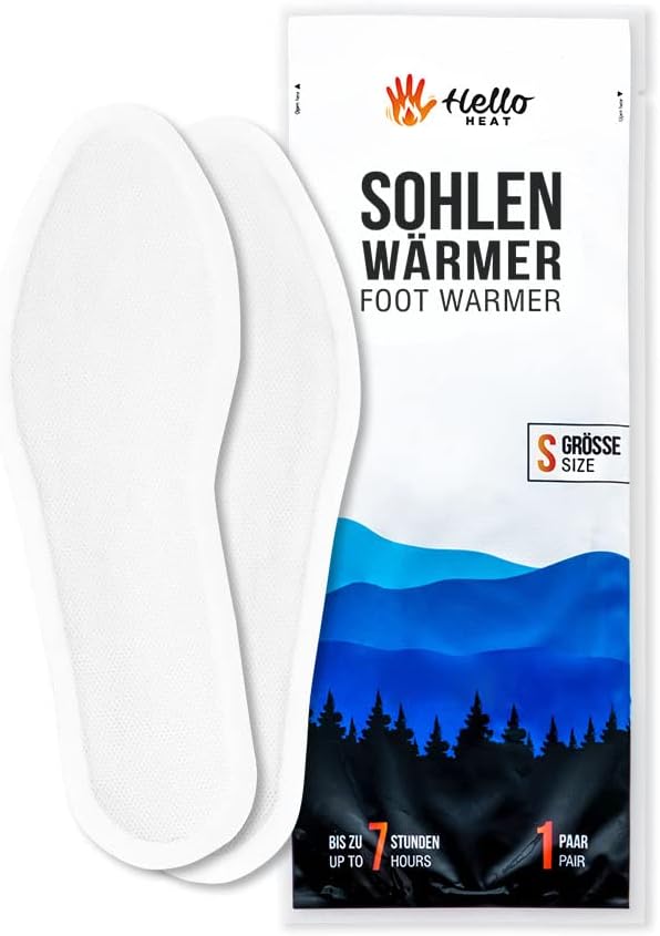 HELLO HEAT -WARMPACK- 5, 10 oder 30 Paar Sohlenwärmer in Gr. S (36-40) oder L (41-45) I Schuhheizung