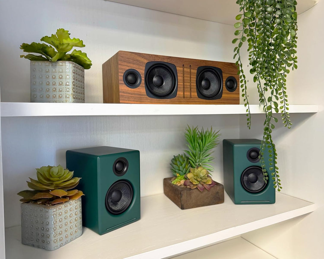 Audioengine A2 Plus Kabellose Bluetooth-Desktop-Lautsprecher – 60-W-Computerlautsprecher für Musik u