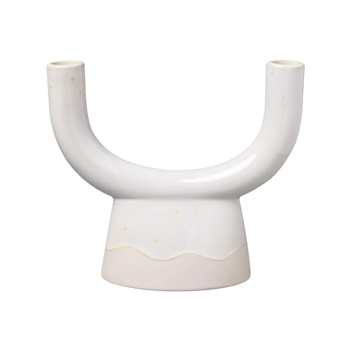 like. by Villeroy & Boch – Winter Glow Kerzenhalter U-Form, Weihnachtsdeko aus Premium Porzellan, Ke