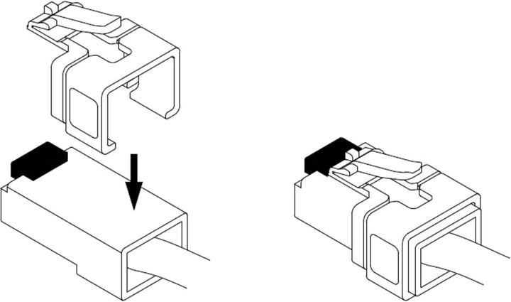 Delock 86422 RJ45 Repair Clip 40 PIEZAS Set 2 (TRANSPARENTE, Negro, Violeta, Naranja)