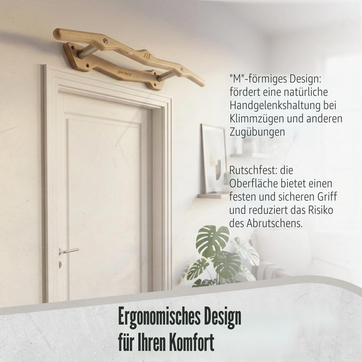 Gorilant - Mountain, Klimmzugstange für die Wand über der Tür, Zugstange einfache Montage rutschfest