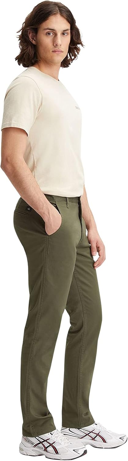 Dockers Herren Alpha Original Khaki Slim Hose 28W / 32L Dockers Olive, 28W / 32L Dockers Olive