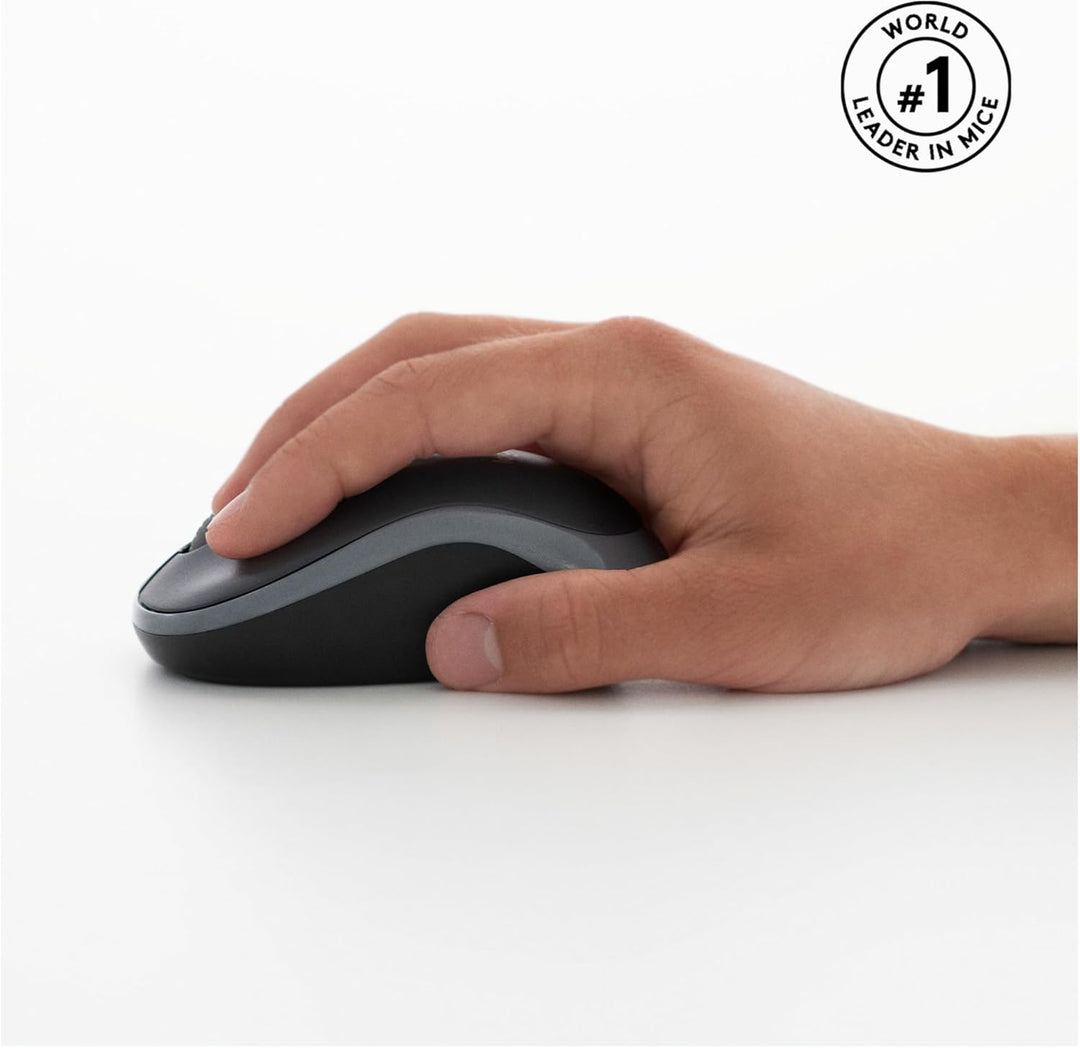 Logitech MK270 Kabelloses Set mit Tastatur und Maus für Windows, US QWERTY-Layout - Schwarz