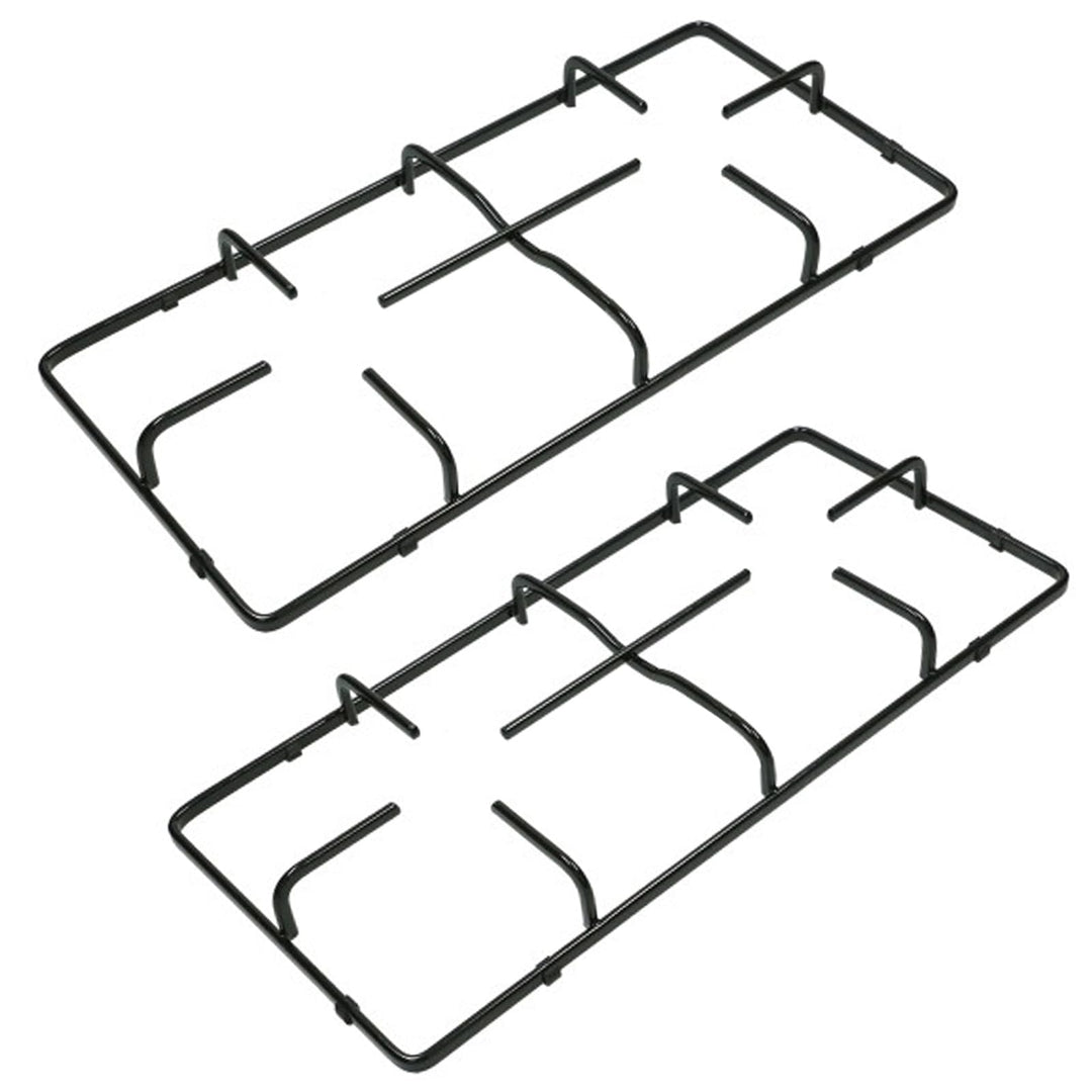 SPARES2GO Pfannenständer, Grillrost für Gasherd, 2 Stück, 460 mm x 215 mm