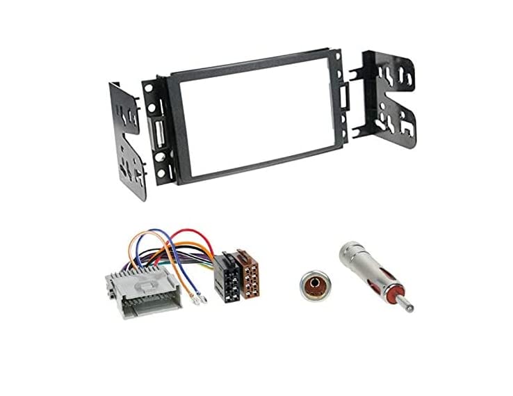 Doppel 2-DIN Radioblende + ISO Adapterkabel+Antenne für Hummer H3 2005-2010 Set