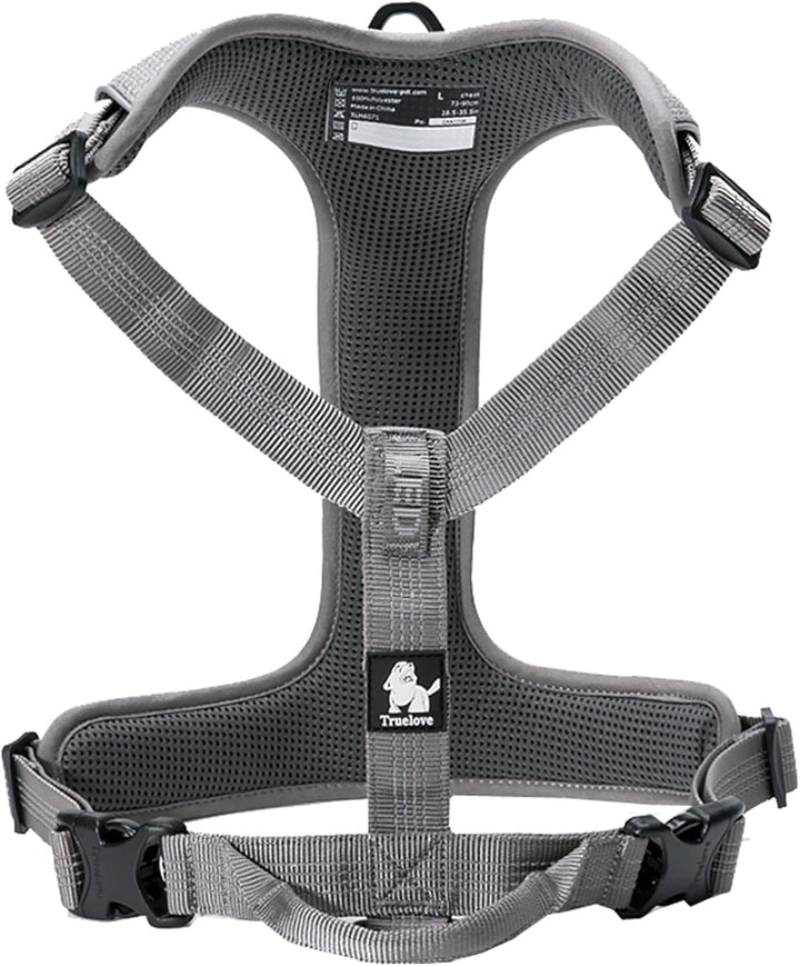 TRUE LOVE Hundegeschirr Outdoor Adventure II Reflektierende Weste mit 2 Leinenbefestigungen passende