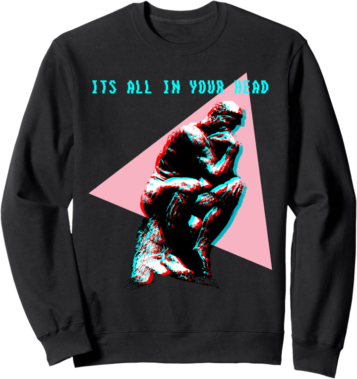 Greek Statue Vaporwave Aesthetic Japanese 80s 90s Retrowave Sweatshirt