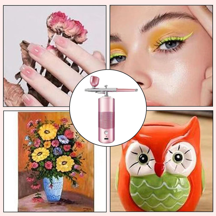 Nagel-Airbrush-Set, Airbrush-Maschine – schnurloses Farbsprühgerät für Modell-Haar-Dekoration, Hobby