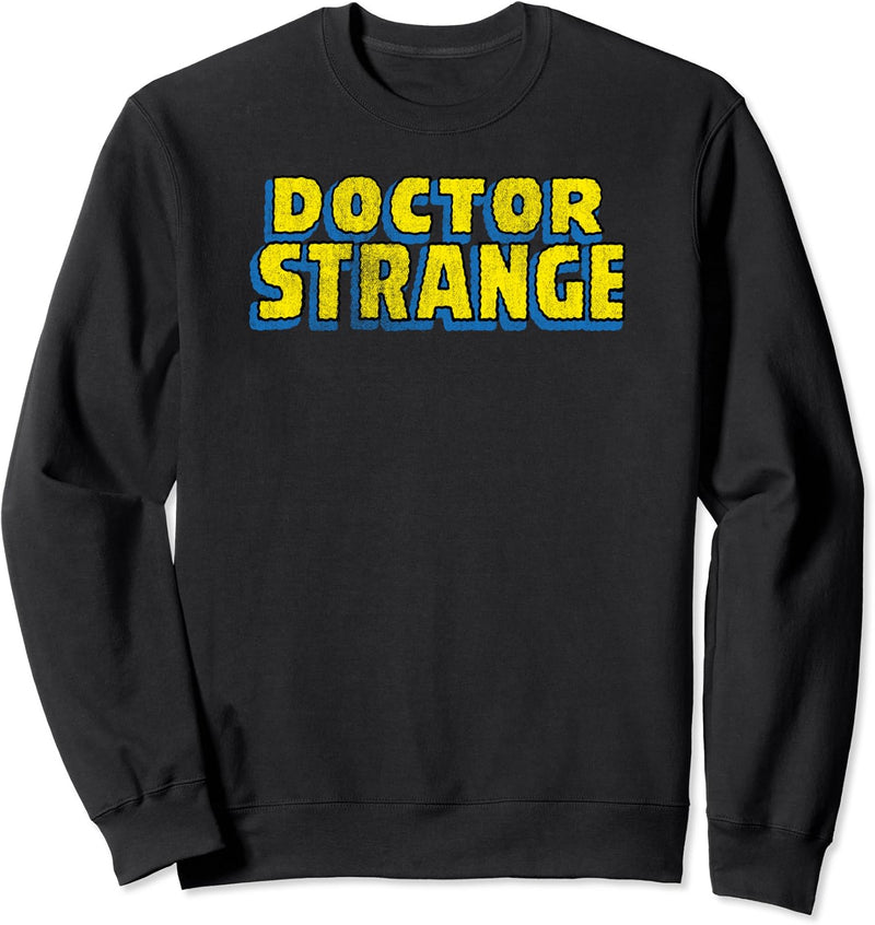 Marvel Doctor Strange Large Chest Logo Text Sweatshirt