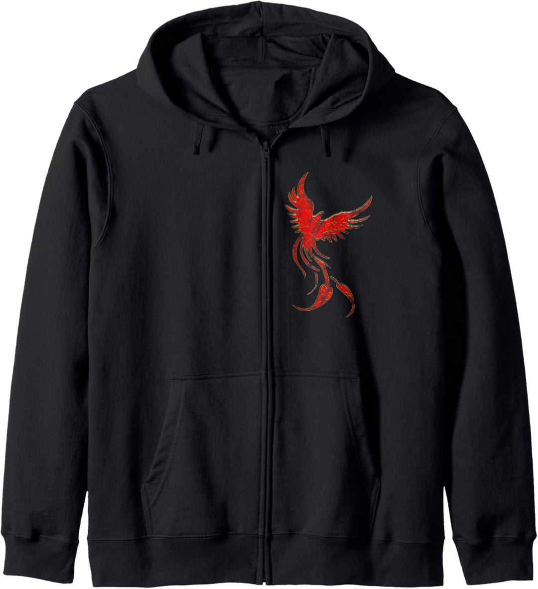 Feuervogel Phönix Grunge Feuertanz Jonglage Feuer Vogel Kapuzenjacke