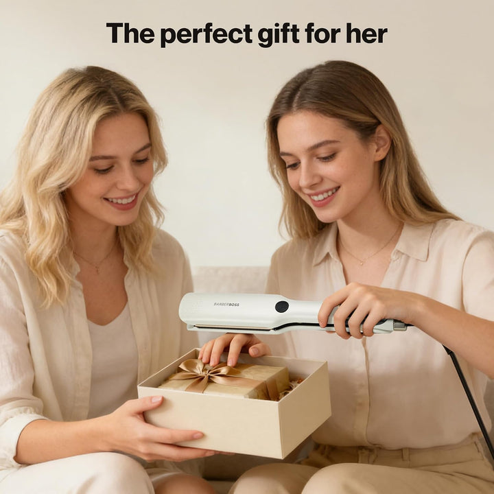 BarberBoss Haarglätter mit Floating Ceramic Technology, Platten-Glätteisen, Professional Glätteisen