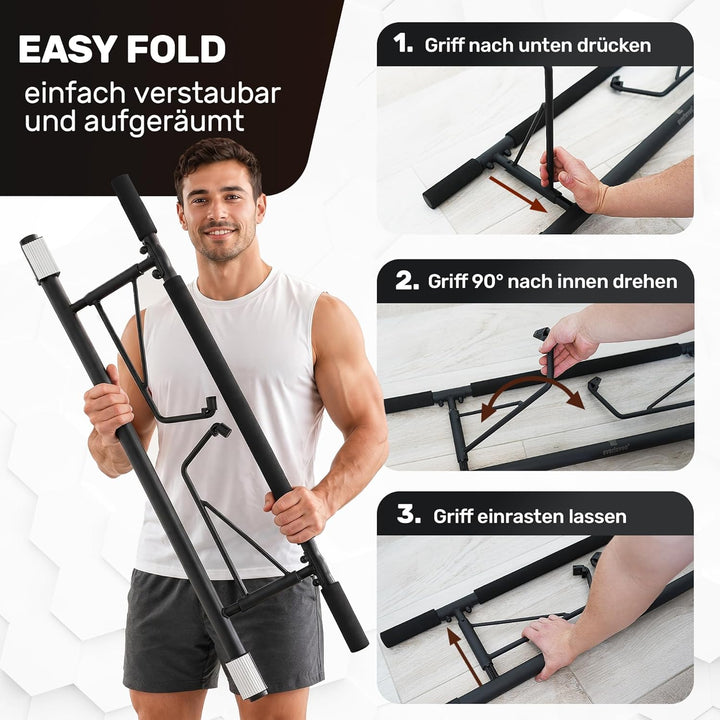 [NEU] Klimmzugstange Türrahmen ohne Schrauben Fitness Stange I Pull Klimmzugstange Tür Reckstange [7