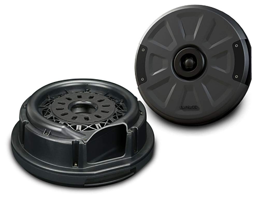 EMPHASER EBS108A – kraftvoller 20 cm Aktivsubwoofer zum Einbau in Reserverad Mulde/Felge, Auto Bassb