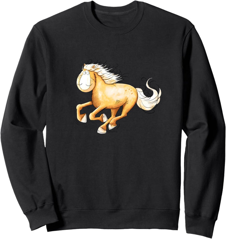Lustiges Haflinger Pferd I Pferdemotiv Reiter Fun Sweatshirt