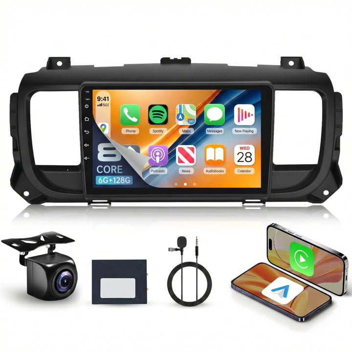 Rimoody 8 Kerne 6+128G Autoradio Android für Citroen Jumpy 3/Peugeot Expert/Toyota Proace 2016-2021
