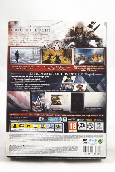 Assassin's Creed 3 - Join or Die Edition PlayStation 3 Join or Die, PlayStation 3 Join or Die