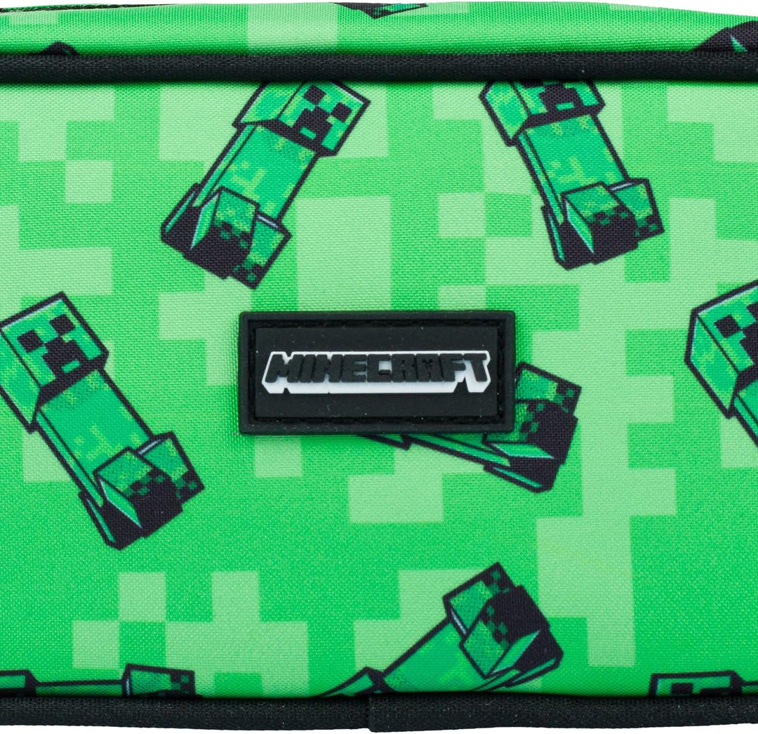 Baagl Minecraft Federmäppchen für Jungen und Mädchen, Schule Mäppchen, Federmappe, Federtasche für T