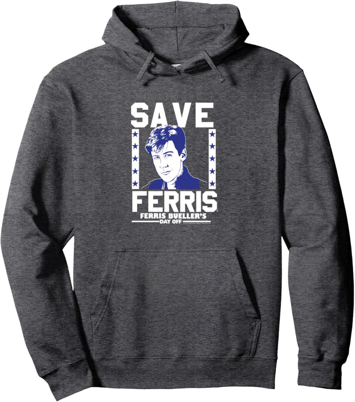 Ferris Bueller's Day Off Save Ferris Patriotic Poster Pullover Hoodie