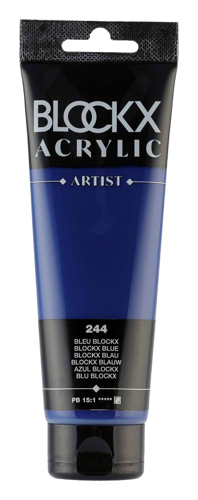 Blockx 60244BXC - Tube 120ml, feine Acrylfarbe, Acrylic Artist, halbtransparent und satiniert, PB 15