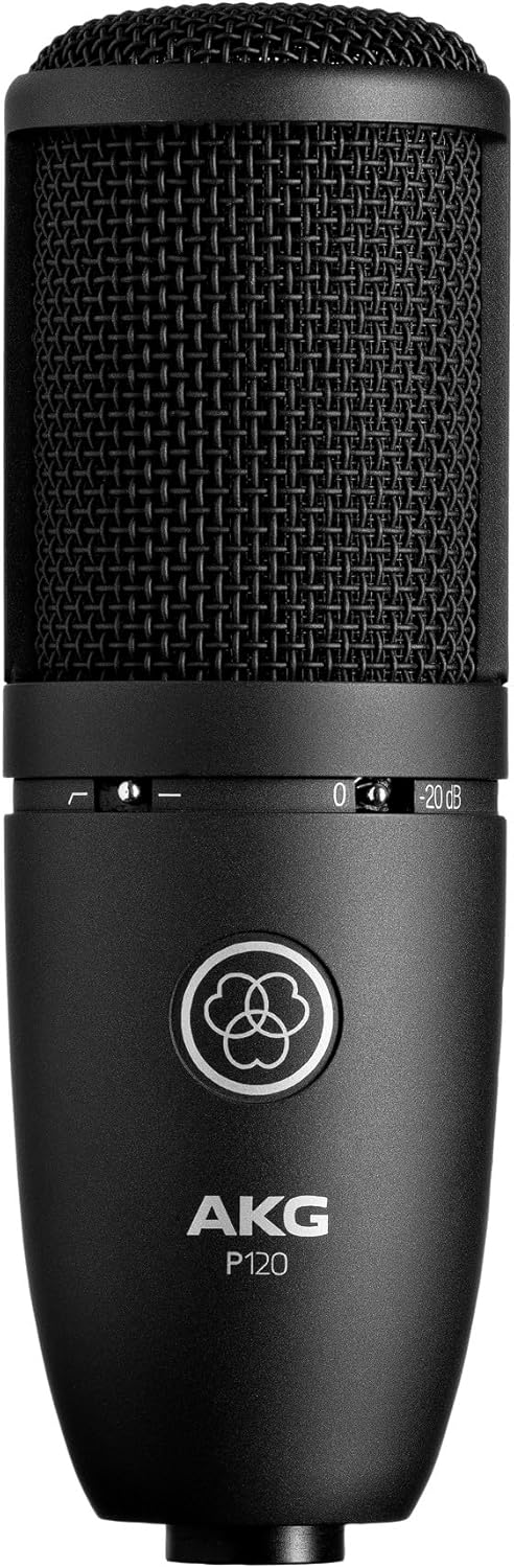 AKG P120 Hochleistungs-Allzweck-Aufnahme-Mikrofon, Studioqualität, Grossmembran, vielseitig einsetzb