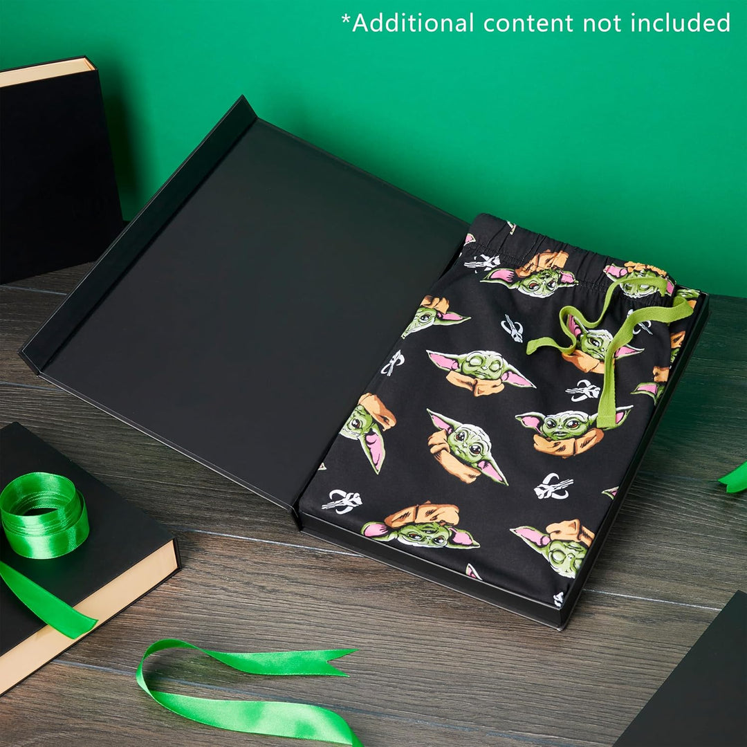 Disney Herren Lang Pyjamahose, Bequeme Loungewear PJs mit Taschen - Geschenke für Ihn 3XL Schwarz Ba