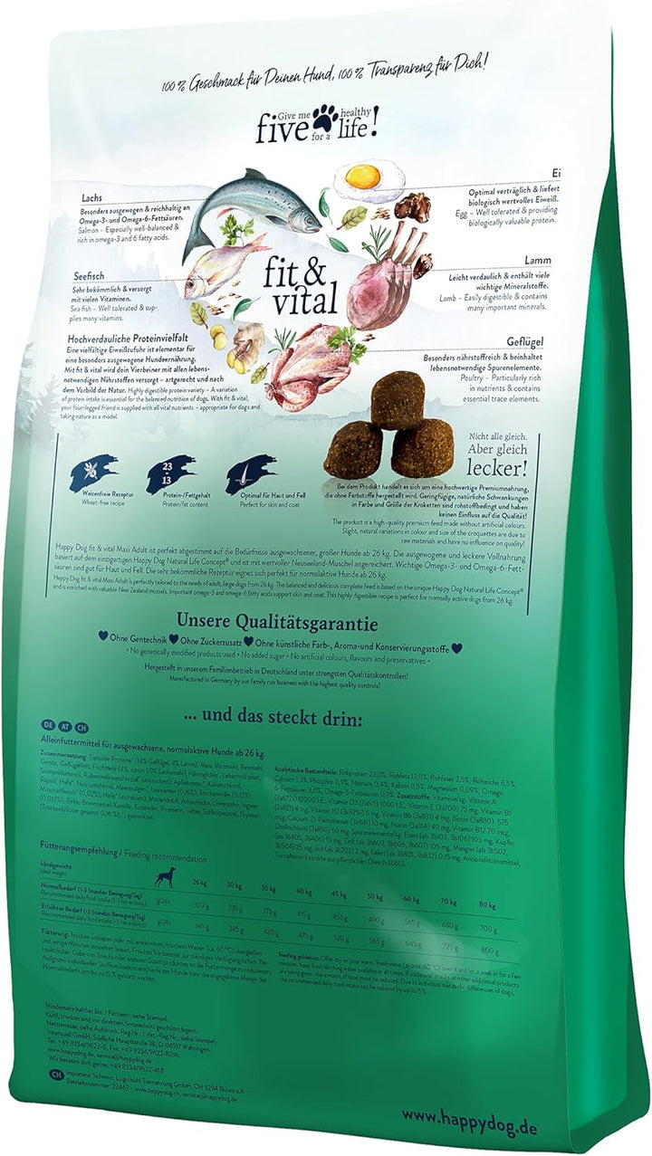 Happy Dog Hundefutter 60013 Adult Maxi 15 kg 15 kg (1er Pack), 15 kg (1er Pack)