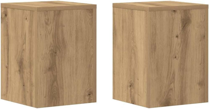 Pflanzenständer 2 STK. Artisan-Eiche 25x25x35 cm Holzwerkstoff Pflanzenregal, Blumenregal Indoor/Out