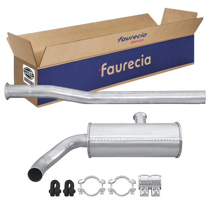 HELLA 8LC 366 025-761 Mittelschalldämpfer - Easy2Fit® Kit - mitte - zweiteilig - Set mit Anbauteilen
