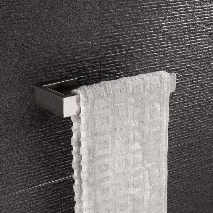 Flybath Handtuchhalter Wand Bad Küche 304 Edelstahl Gebürstet Silber 21 cm | Rostschutz, Robust, Bad