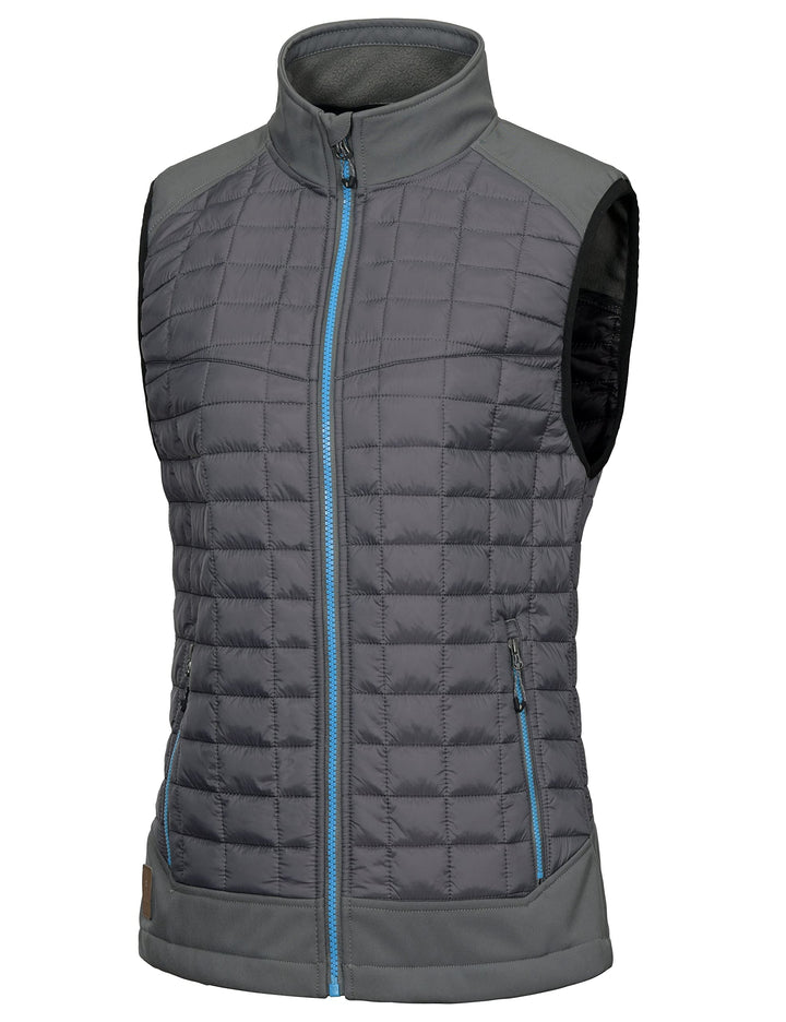 Little Donkey Andy Leichte Puffer Weste Damen Warme Ärmellose Outdoorjacke Wandern Reisen Laufen XL
