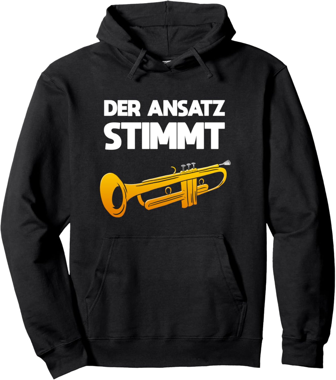 Der Ansatz Stimmt Trompete Musiker Pullover Hoodie