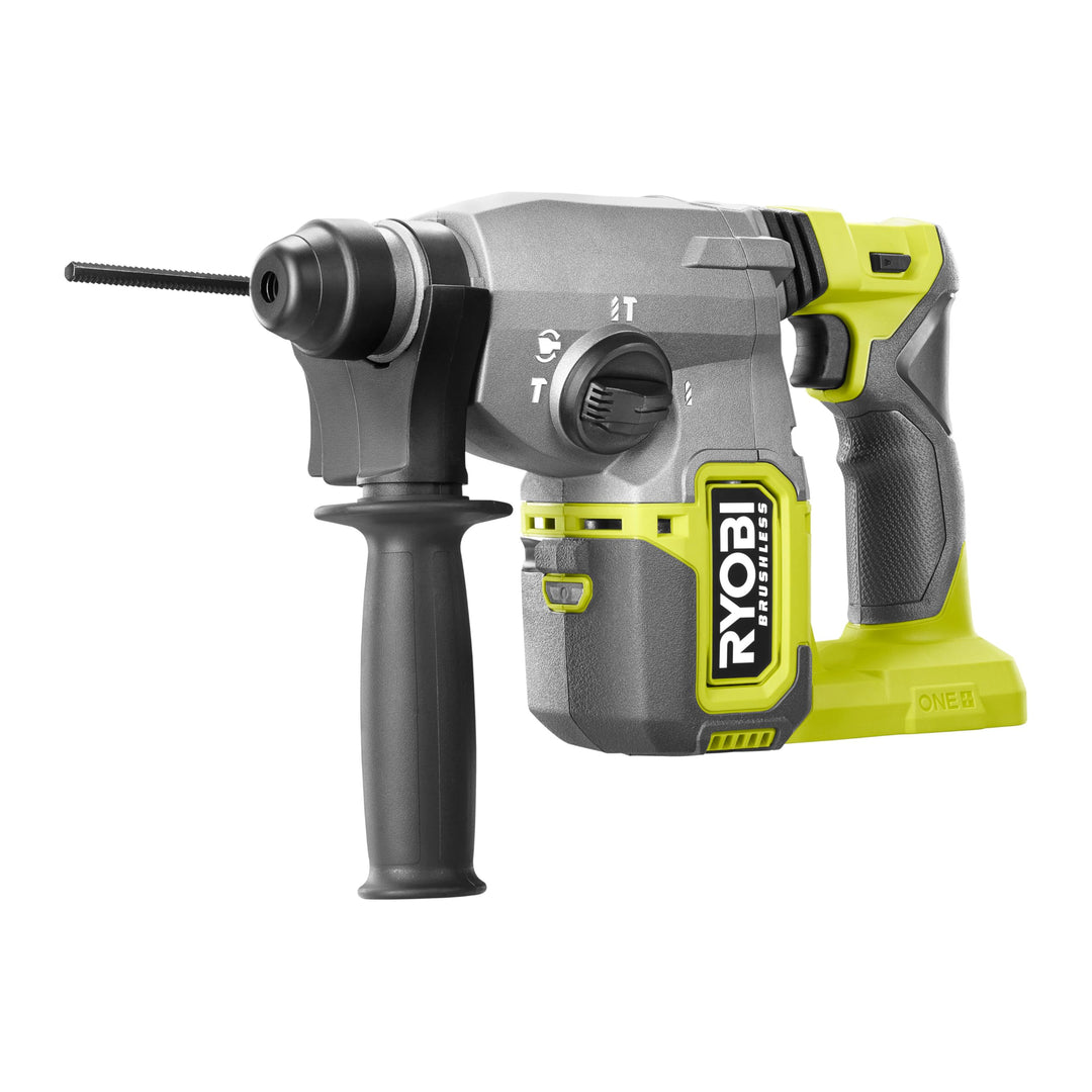 RYOBI 18 V ONE+ Brushless Akku-SDS-Bohrhammer RSDS18BL-0, max. Schlagenergie 2,5 J, SDS-Plus, G5 Gri