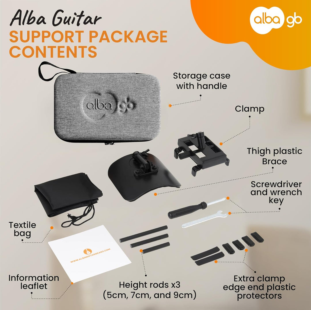 Alba Guitar Beads Unterstützung für klassische Gitarren, professionelle Konzertgitarren-Unterstützun