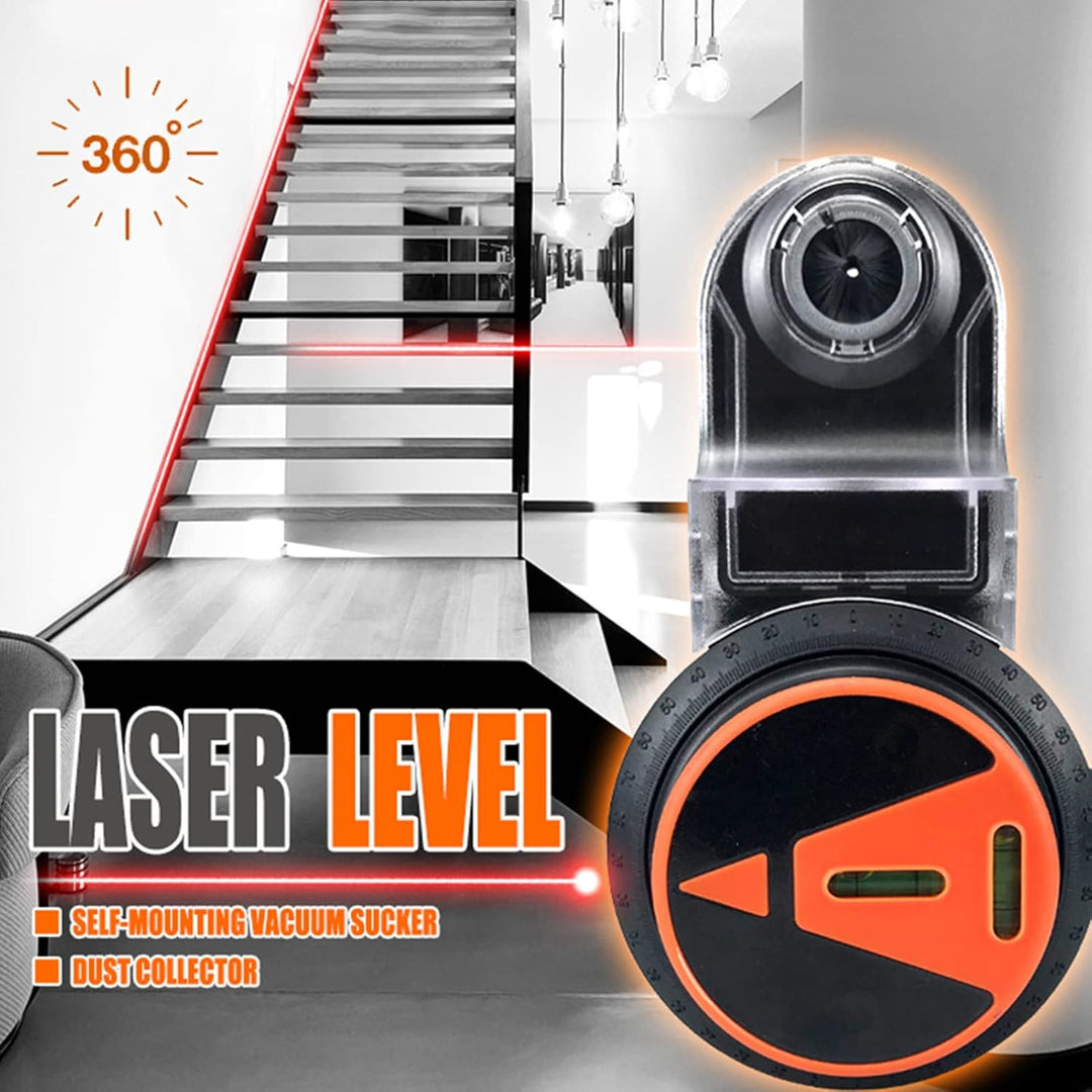 Universal Bohrstaubauffangbehälter mit Lithium-Batterie, Multifunktional, ABS, Schwarz-Orange, 500mA