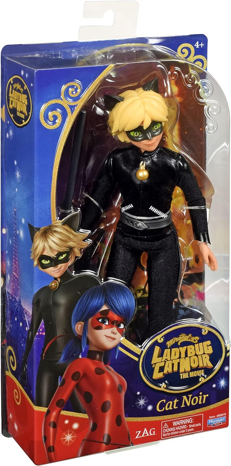 Bandai - Miraculous Ladybug und Cat Noir - Puppe - Cat Noir- Adrien - 26 cm grosse artikulierte Ankl