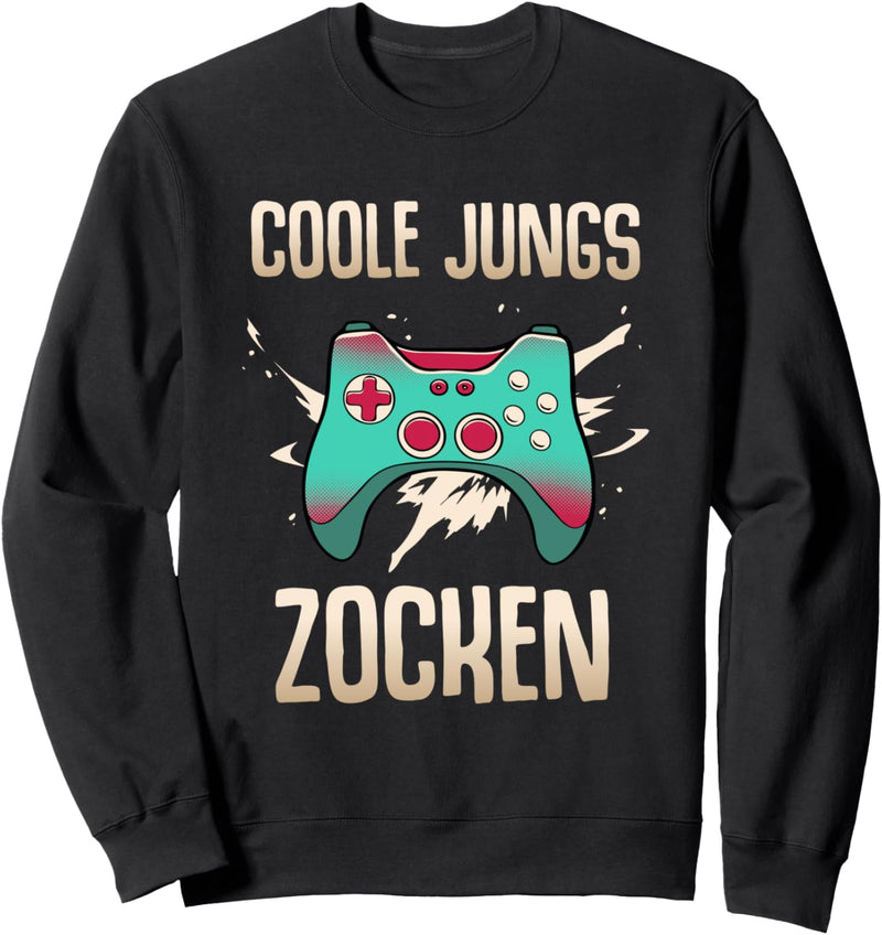 Coole Jungs zocken Gamer Gaming Geek Retro Computer Pc Sweatshirt